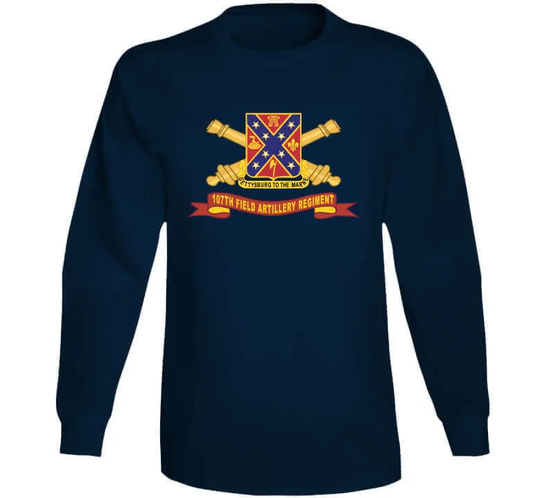 107th Field Artillery Regiment - Dui W Br - Ribbon X 300 T Shirt