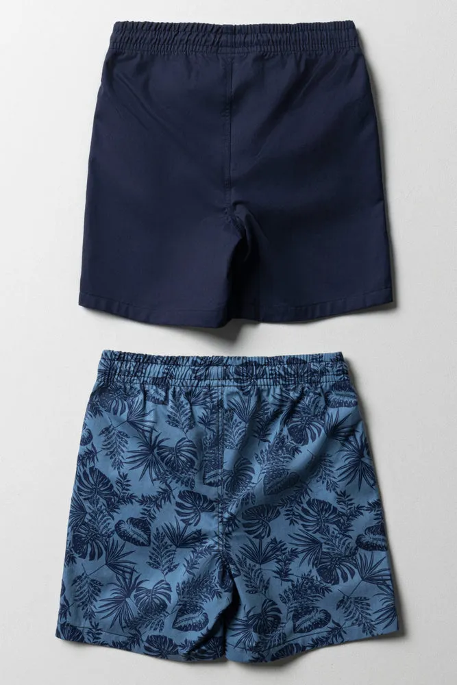 2 Pack Shorts Navy