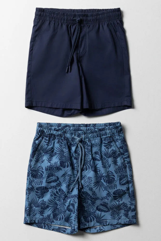 2 Pack Shorts Navy