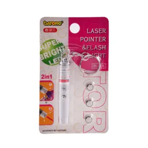 2056 GATORO LASER POINTER FLASH LIGHT 2 IN 1