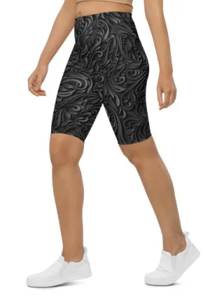 3D Art Deco Biker Shorts