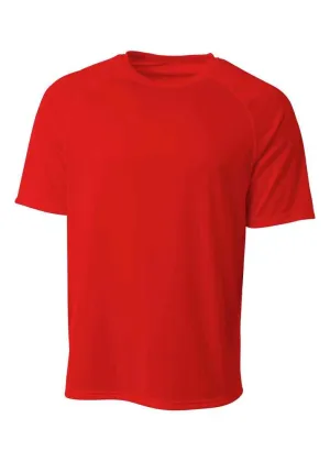 A4 N3393 SureColor Short Sleeve Cationic Tee - Scarlet