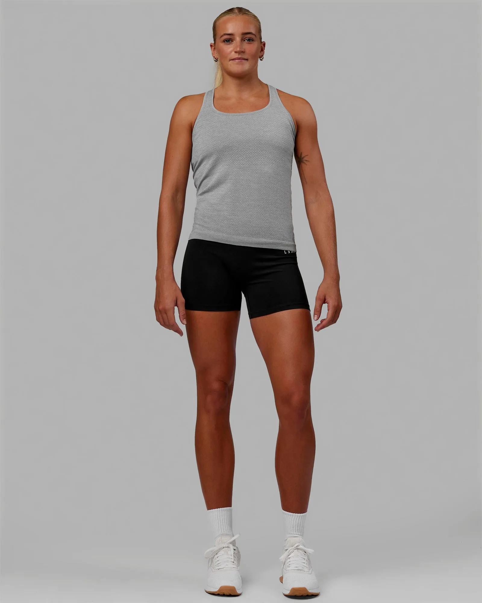 AeroFLX  Seamless Tank - Light Grey Marl