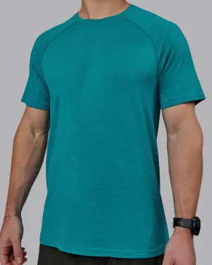 AeroFLX  Seamless Tee - Blue Bird Marl