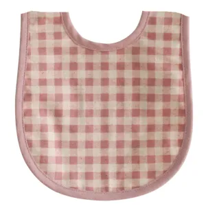 Alimrose Bib Rose Check Linen