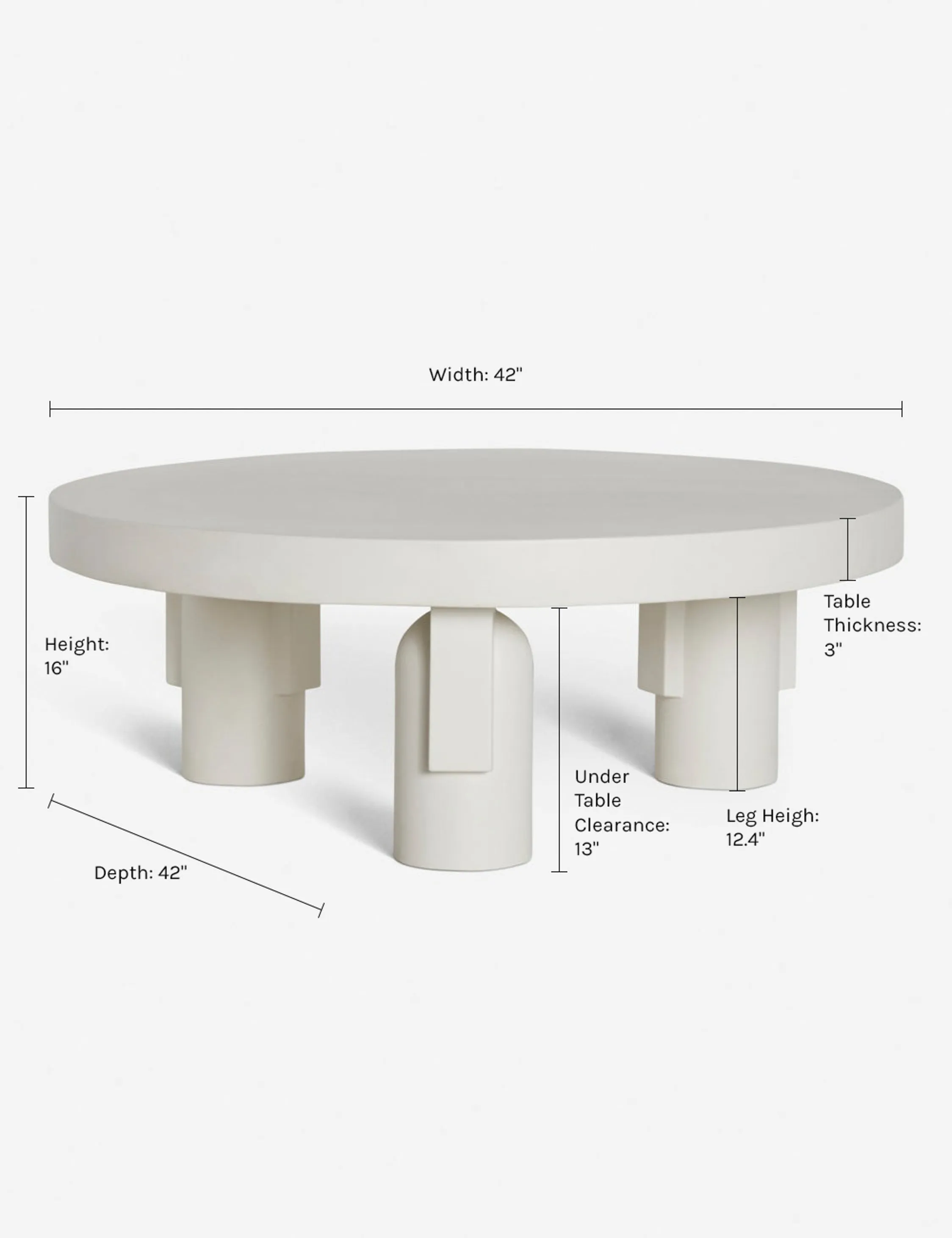 Anja Indoor / Outdoor Round Coffee Table