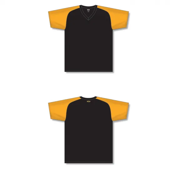 Athletic Knit (AK) S1375L-212 Ladies Black/Gold Soccer Jersey