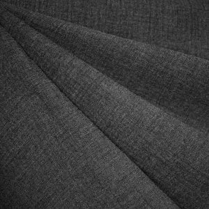 Autumn Chambray Double Gauze Charcoal