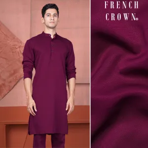 Bordeaux Wine Viscose Kurta