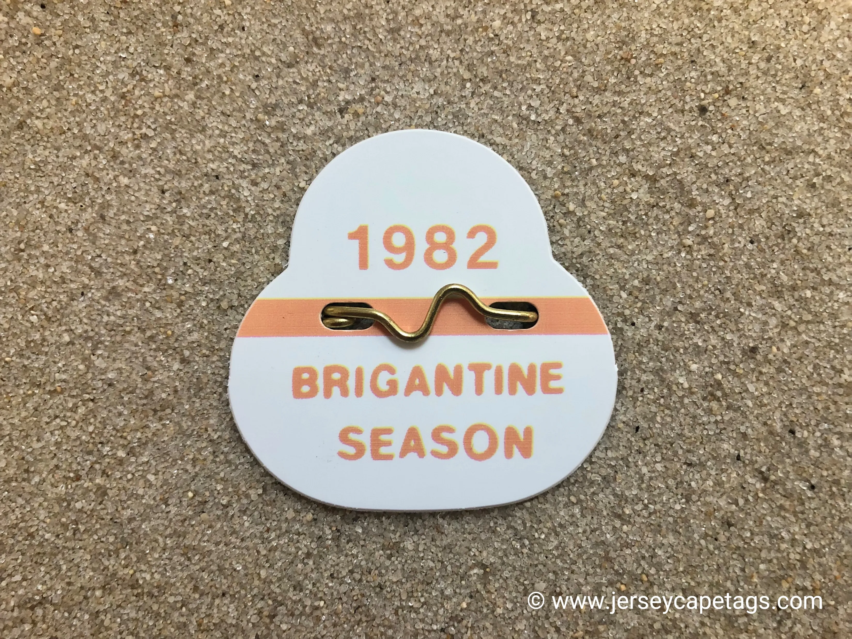 Brigantine 1982 Seasonal Beach Tag