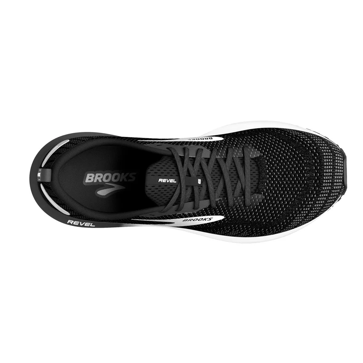 Brooks Revel 6 (Womens) Black/Blackened Pearl/White