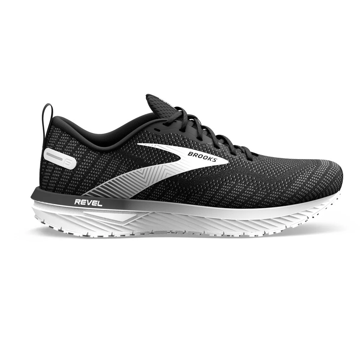 Brooks Revel 6 (Womens) Black/Blackened Pearl/White