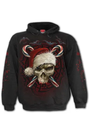 Candy Cane Santa - Hoody Black