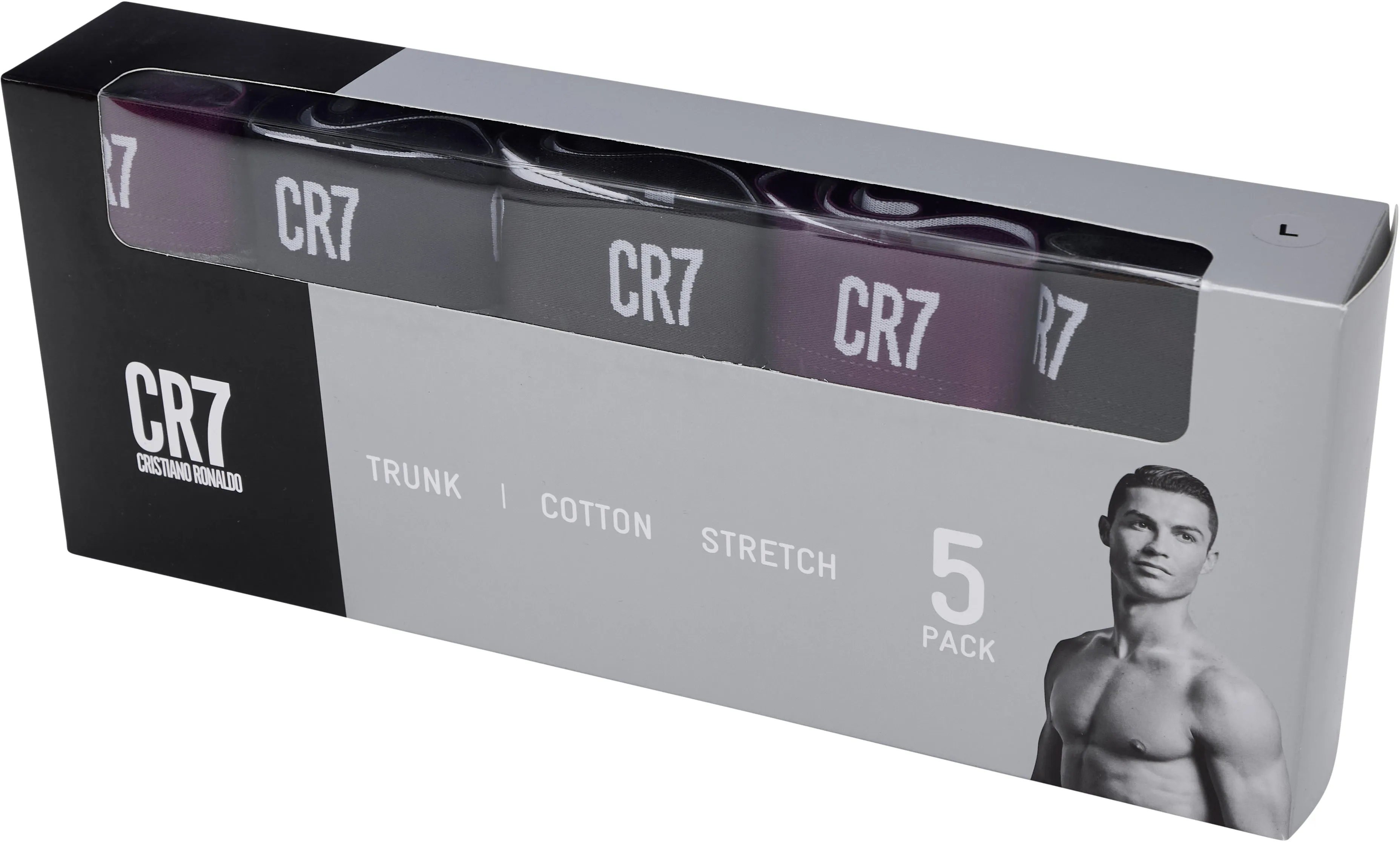 CR7 Men's 5-Pack Cotton Blend Trunks