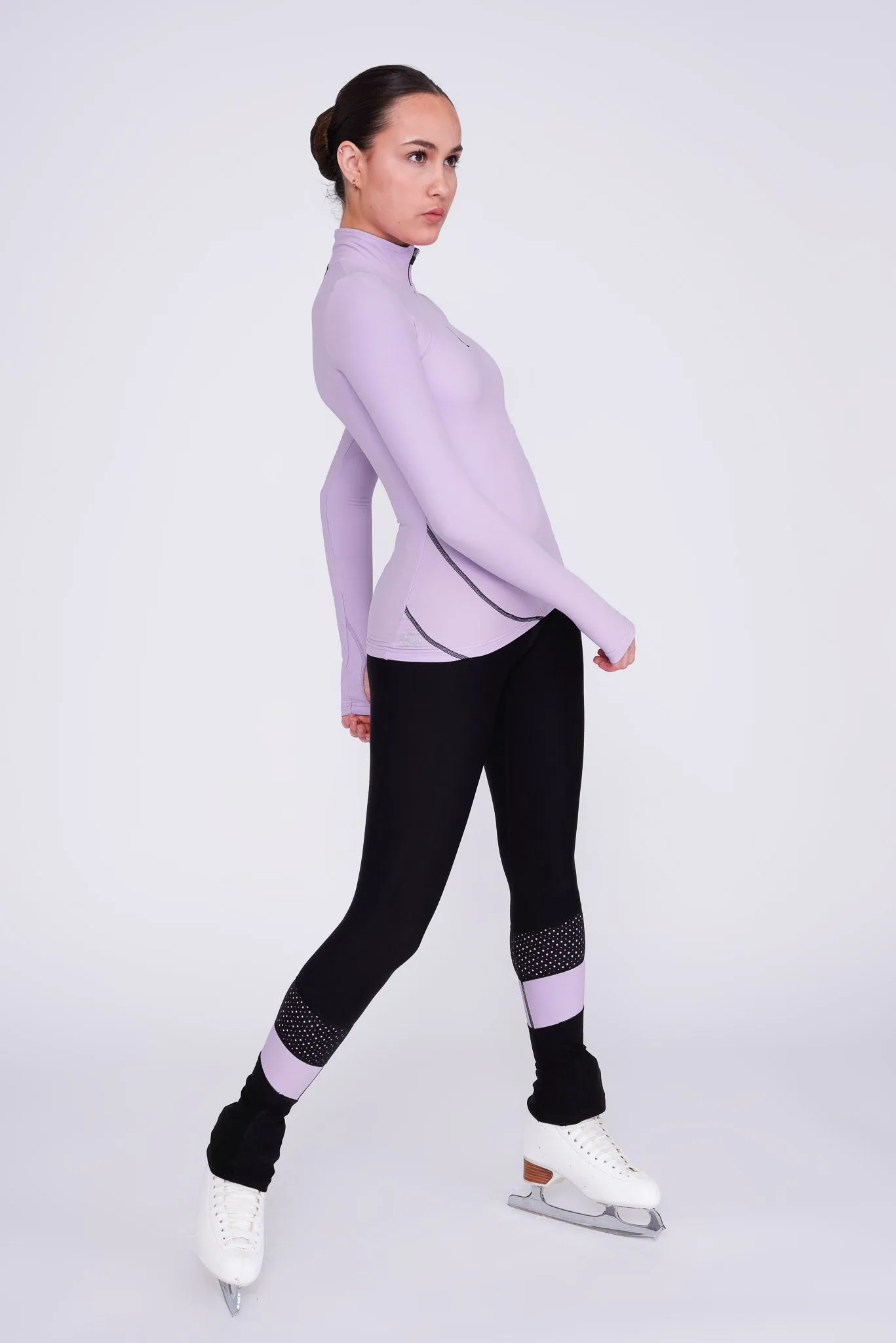 Desire Half-Zip Top in Amethyst