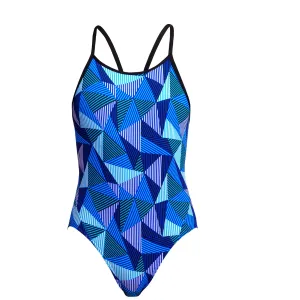 Funkita Girls Diamond Back One Piece FS11G- Blue Bars