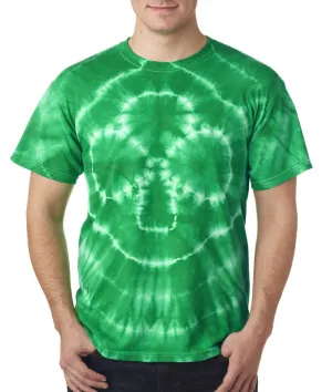 gildan tie-dye adult shamrock tee - shamrock (m)