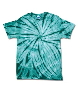 gildan tie-dye youth vat-dyed cyclone tee - teal (s)