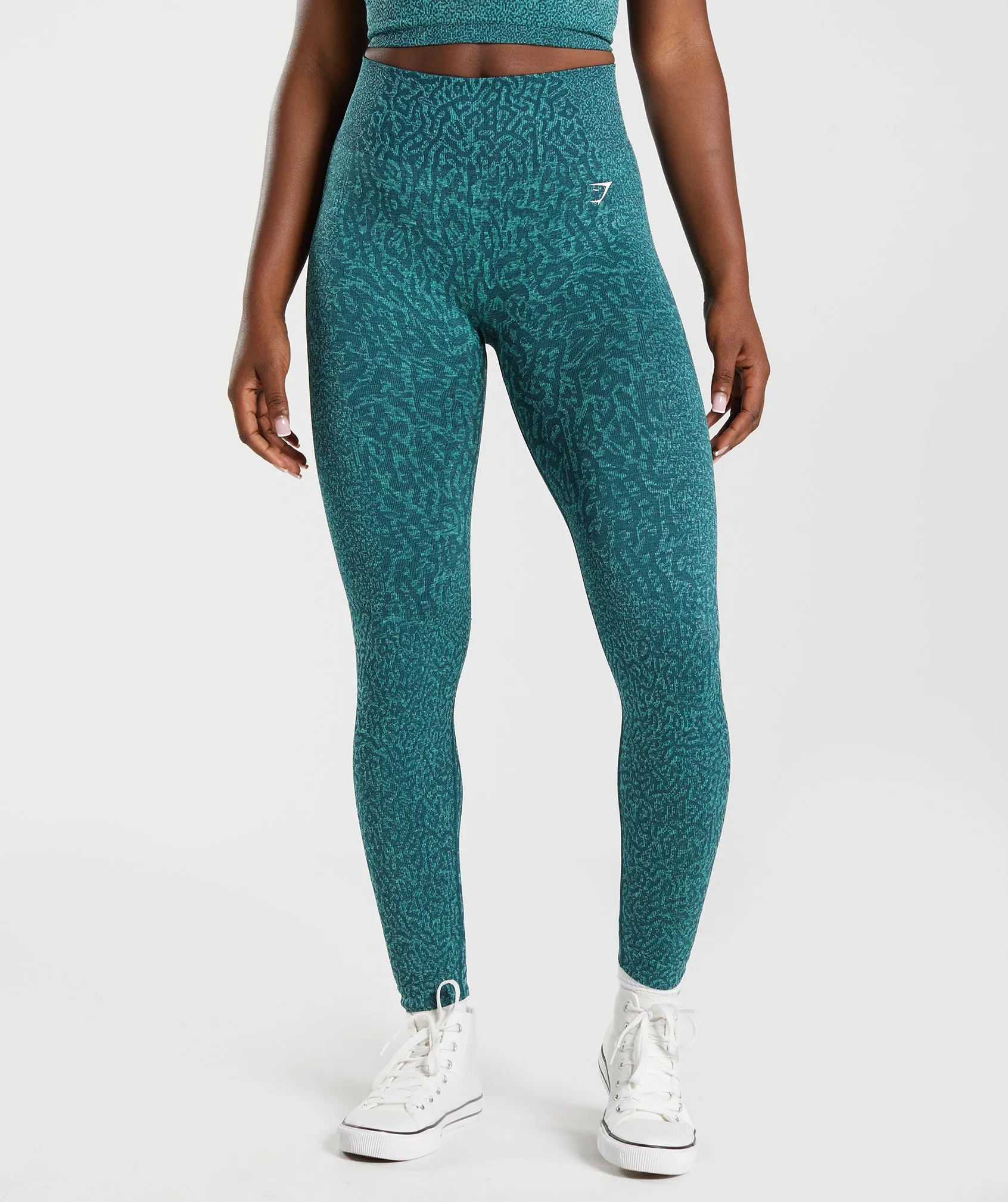 Gymshark Adapt Animal Seamless Leggings - Reef | Winter Teal