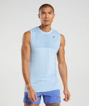 Gymshark Apex Seamless Tank - Linen Blue/Court Blue