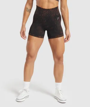 Gymshark Check Seamless Washed Shorts - Black