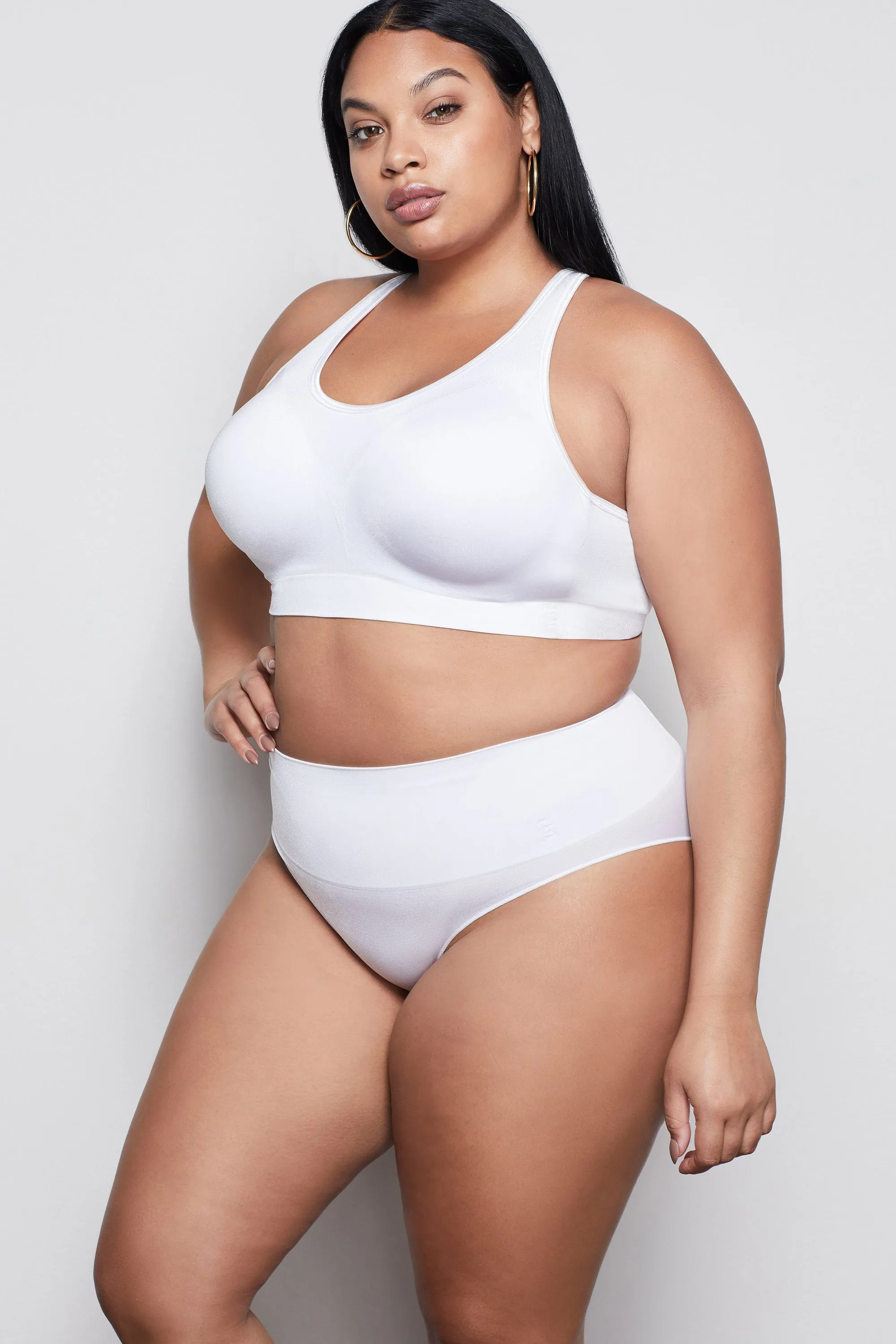 HIGH IMPACT COMPRESSION BIKINI | WHITE001