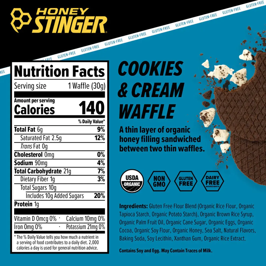 Honey Stinger Waffles GLUTEN FREE - Box of 12