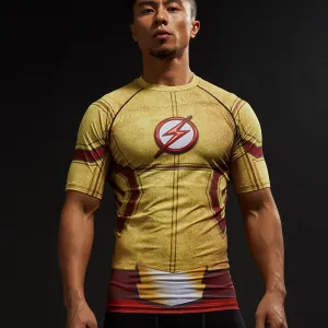 KID FLASH Compression Shirt for Men (Short Sleeve)