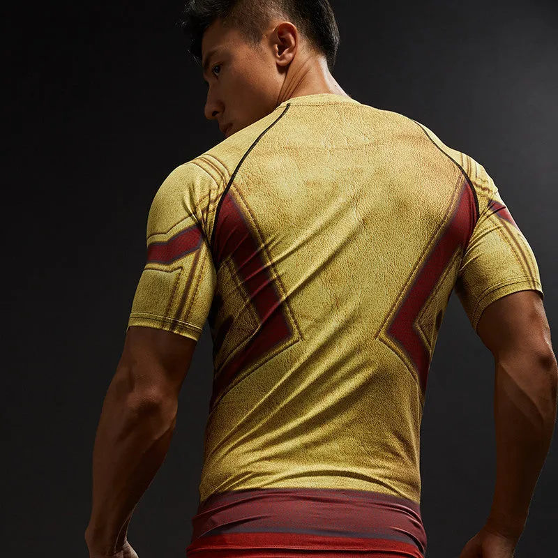 KID FLASH Compression Shirt for Men (Short Sleeve)