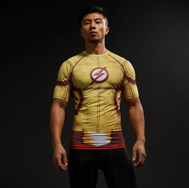 KID FLASH Compression Shirt for Men (Short Sleeve)