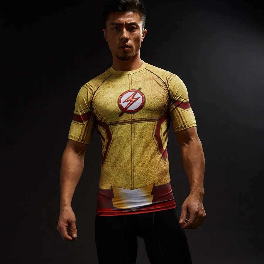 KID FLASH Compression Shirt for Men (Short Sleeve)