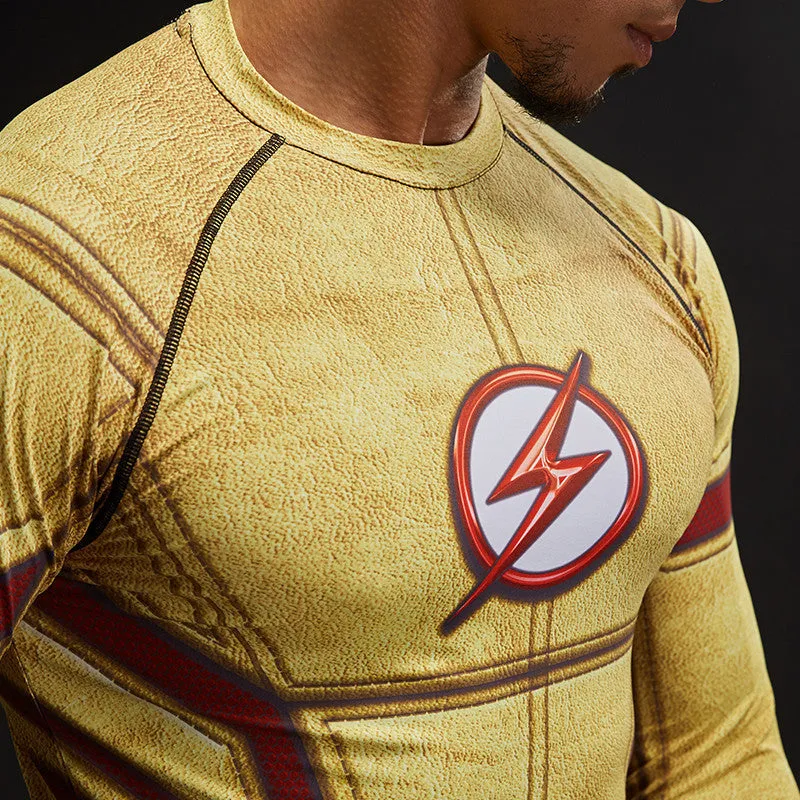 KID FLASH Compression Shirt for Men (Short Sleeve)