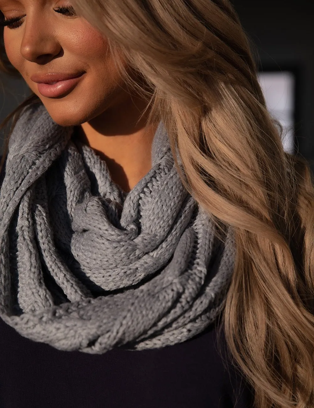 Knit Infinity Scarf