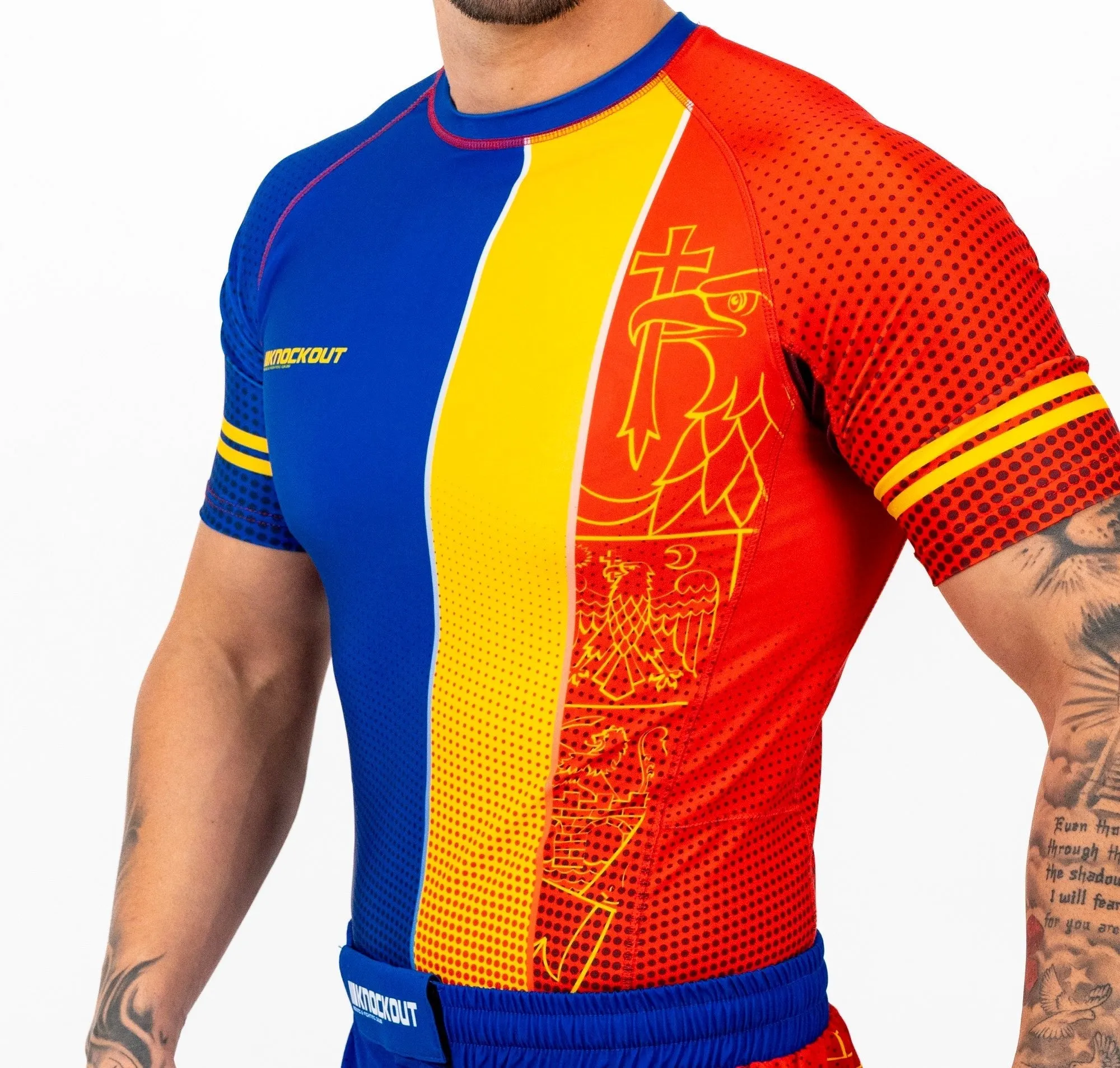 Knockout Romania Rashguard-Short Sleeve