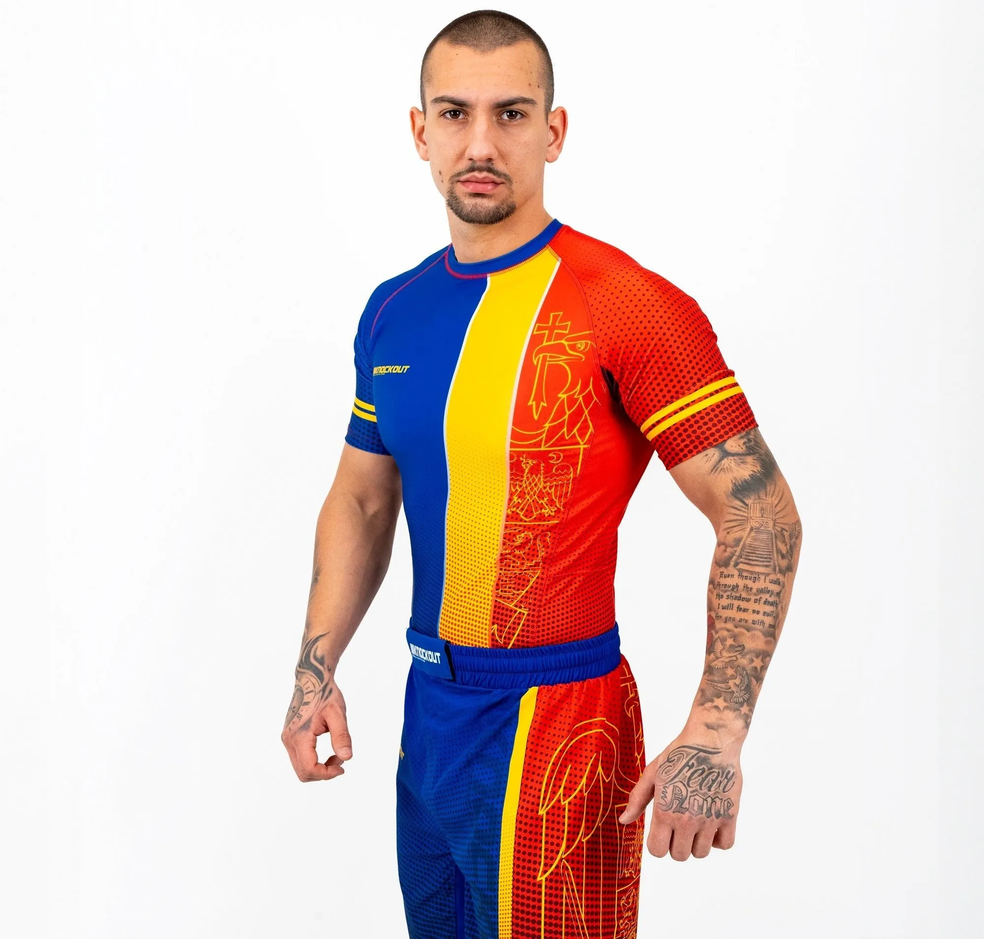 Knockout Romania Rashguard-Short Sleeve