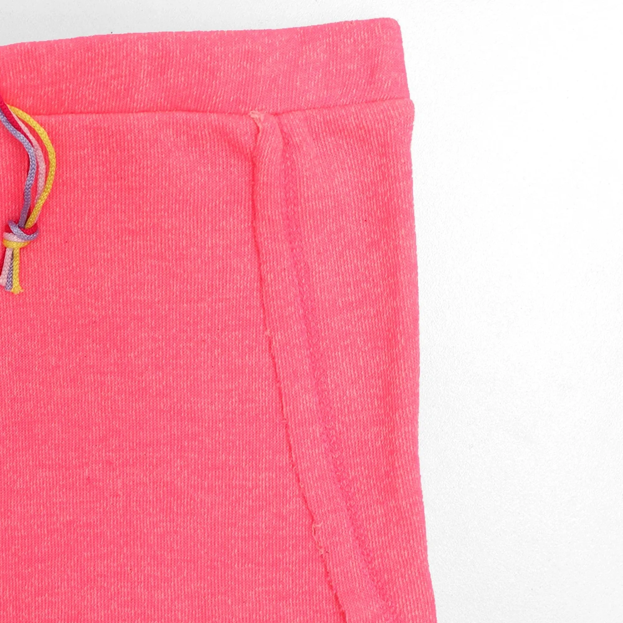 M.I.N.O.T.I - Kids 'Pink' Frayed hem Florescent dyed Shorts MN318