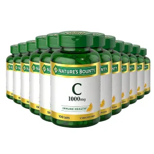 Nature's Bounty Vitamin C - 1000 Mg - 100 Ct Each - 12 Pack