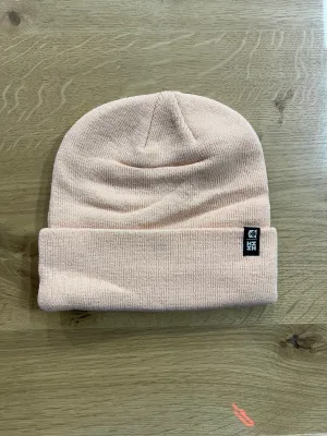 PEACH SIMPLE LOGO BEANIE (ALL SALES FINAL)