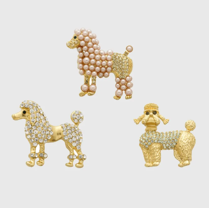 Poodle Clip Set