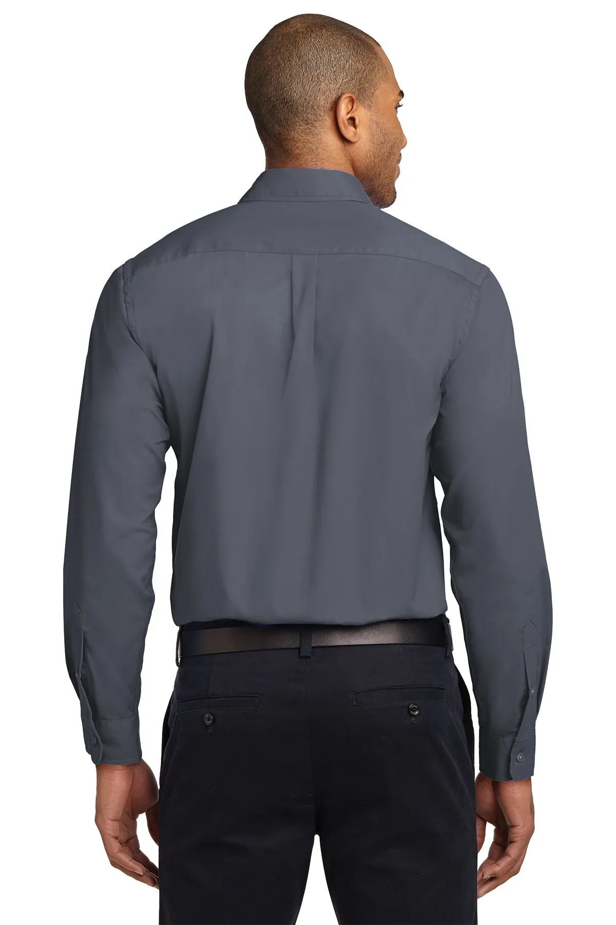 Port Authority Easy Care Custom Shirts, Steel Grey/Light Stone