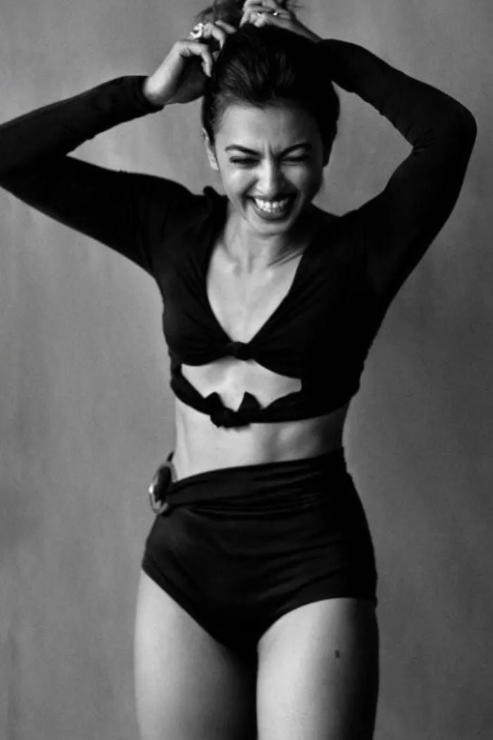 Radhika Apte in our Not your basic black bikini set