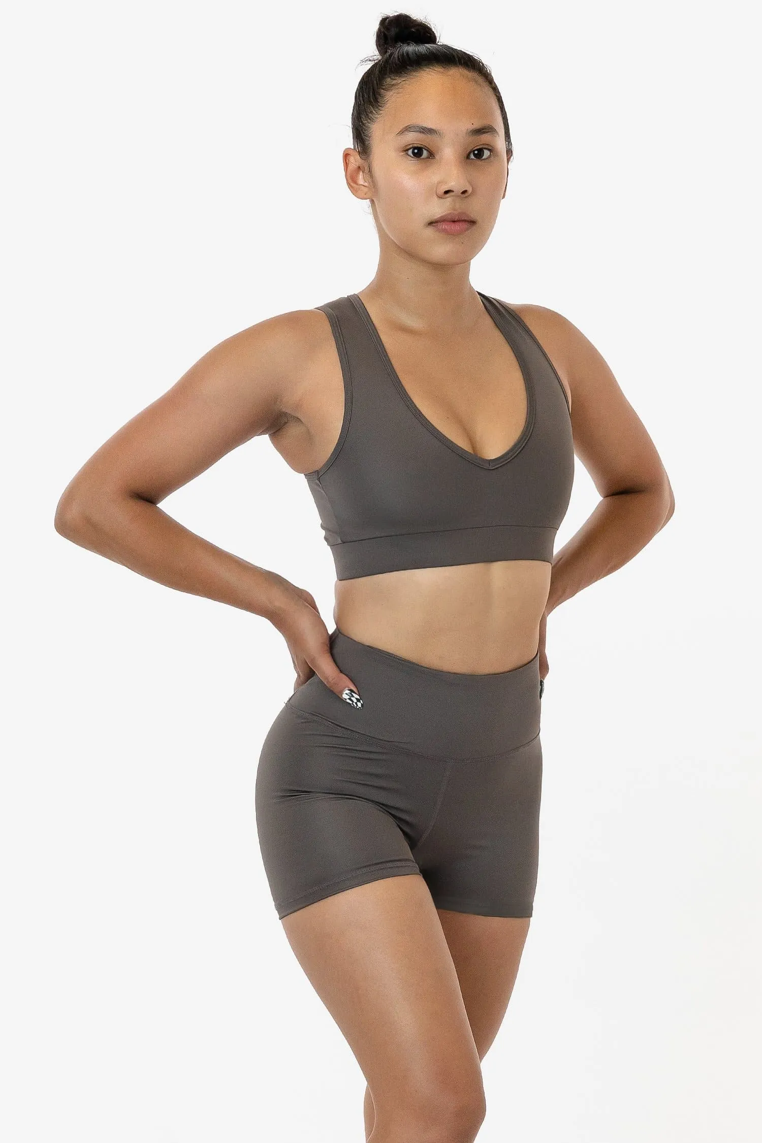 RPL056 - Poly Interlock V-Neck Sport Top