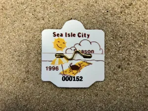 Sea Isle City 1996 Seasonal Beach Tag