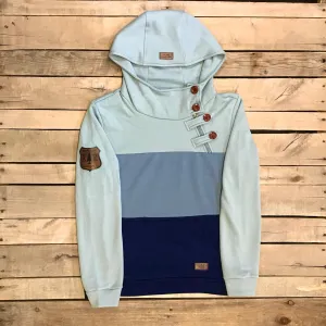 Tri-Color Side Zip Hoodie